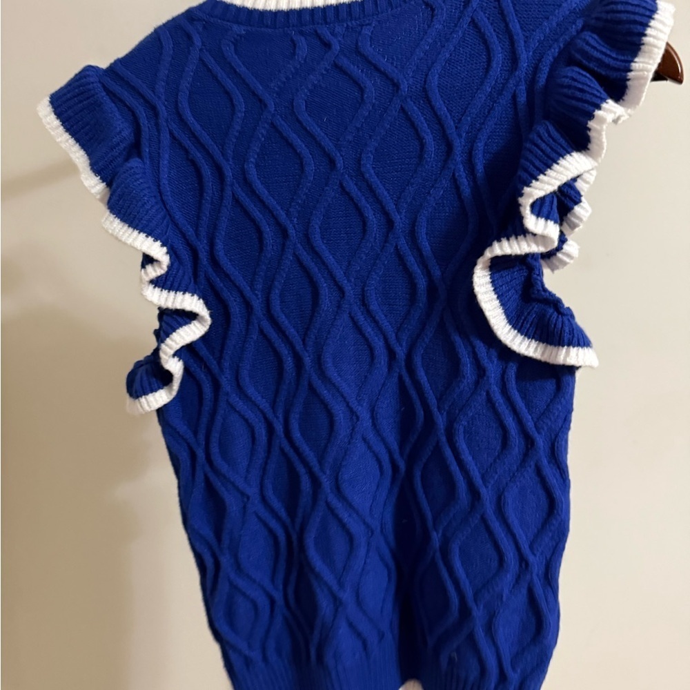 She + Sky Ruffled Sweater - Picture 6 of 7